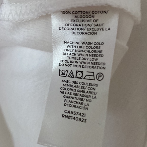 LOFT White Embroidered Sleeve Shirt XL. NWOT - Picture 5 of 5